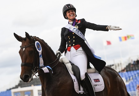 Charlotte Dujardin GBR Mount St John Freestyle WEG 2018 credits FEI Martin Dokoupil 0