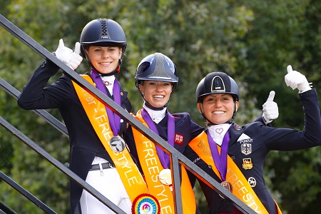 Free style medalists u25 european championships Charlotte Fry credits Photo FEI Leanjo de Koster DigiShots 0