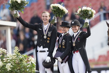 Individual Medalists Dressage Gothenburg 2017 Werth GER Rothenberger GER e Dufour DEN FEI Richard Juillart 1