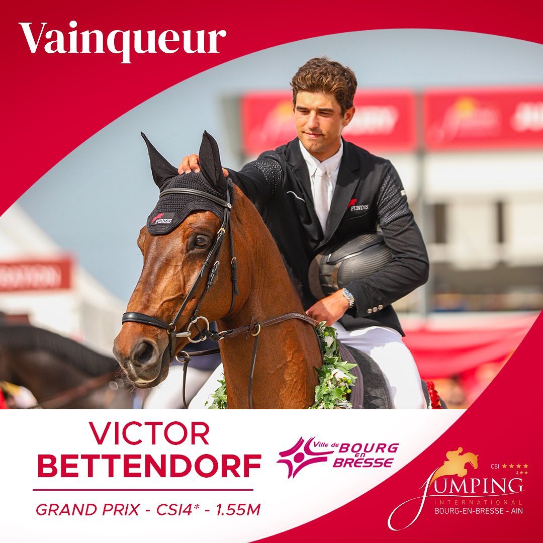 Jumping International di Bourg en Bresse c Facebook Victor Bettendorf e Mr. Tac