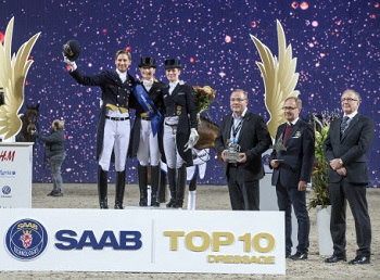 Podium Saab top 10 dressage credits Roland Thunholm 1