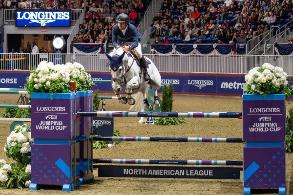 Daniel Bluman (ISR) and Gemma W winners of the Longines FEI Jumping World Cup NAL 2023-24 Toronto