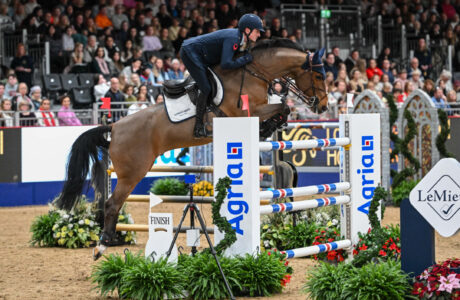 Lorenzo de Luca e Violino il Palazzetto al London International Horse show