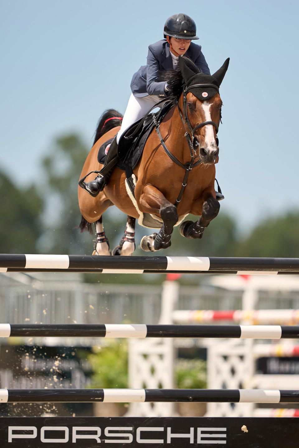 ARTEIXO, SPAIN - JULY 13: CSI A Coruña 1*/4* at Centro Hipico Casas Novas on July 13, 2024 in Arteixo, Spain. (Photo by Jose Manuel Alvarez/Oxersport)