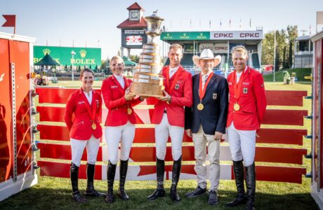 André Thieme, Jörne Sprehe, Daniel Deusser, and Jana Wargers, the team secured the prestigious title at Spruce Meadows