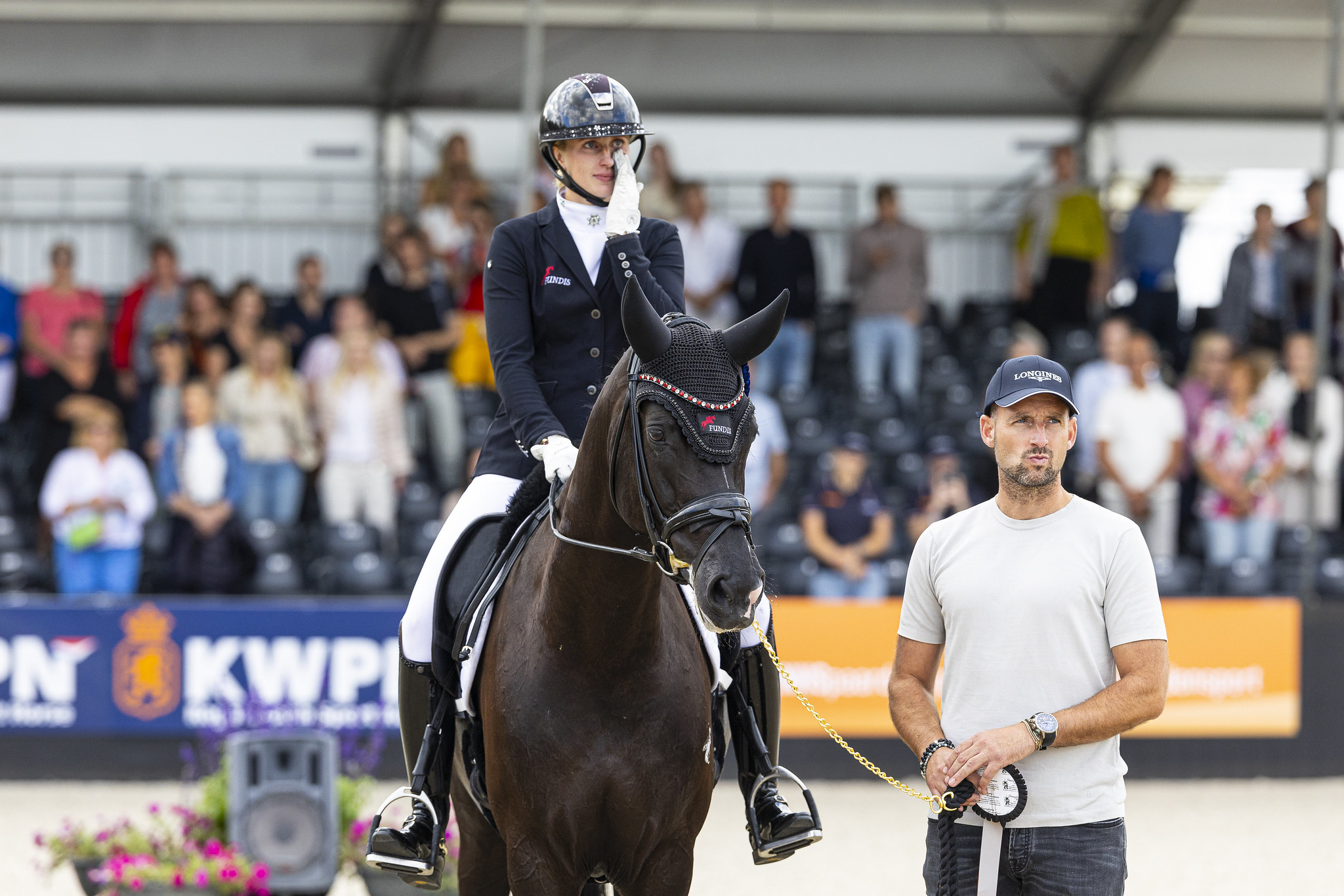 Charlotta Rogerson SUI riding Nice Touch W third in the LONGINES Final for 6 year old