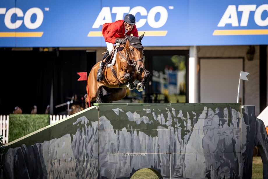 Daniel Deusser jumping at Spruce Meadows 1