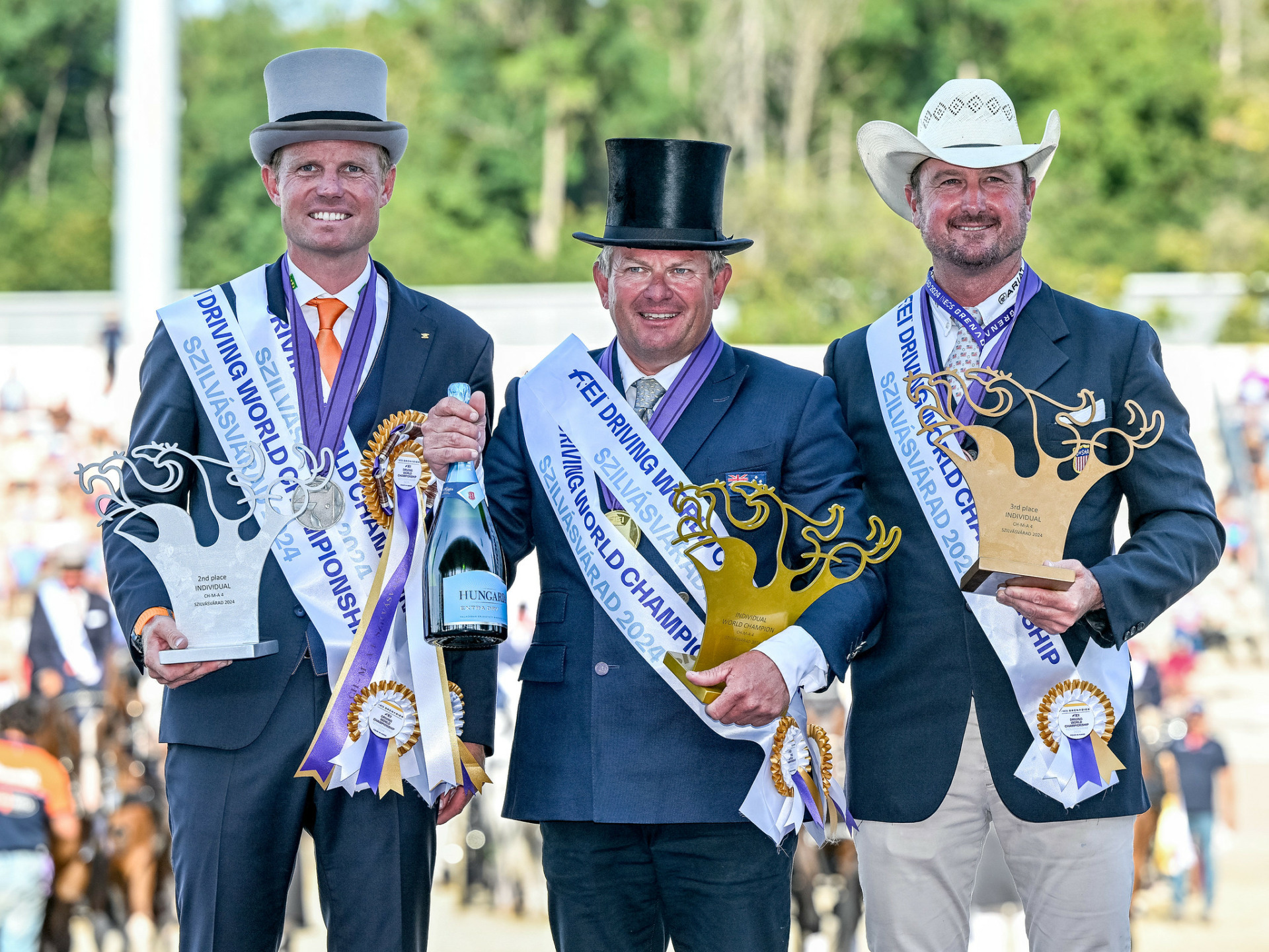 Gold BOYD EXELL of Australia, silver BRAM CHARDON of the Netherlands and bronze CHESTER WEBER of the United States