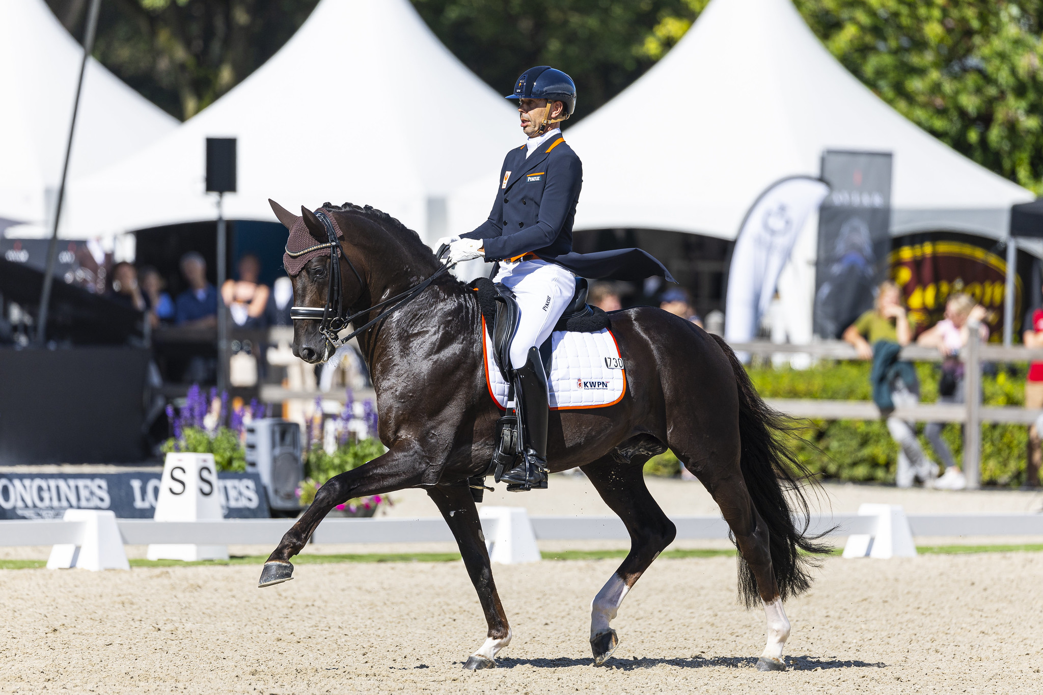 Hans Peter Minderhoud NED riding GLOCKs Massimo third in the LONGINES Final for 7 year old horses