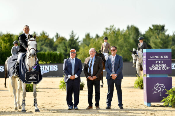 Kent Farrington in sella a Greya