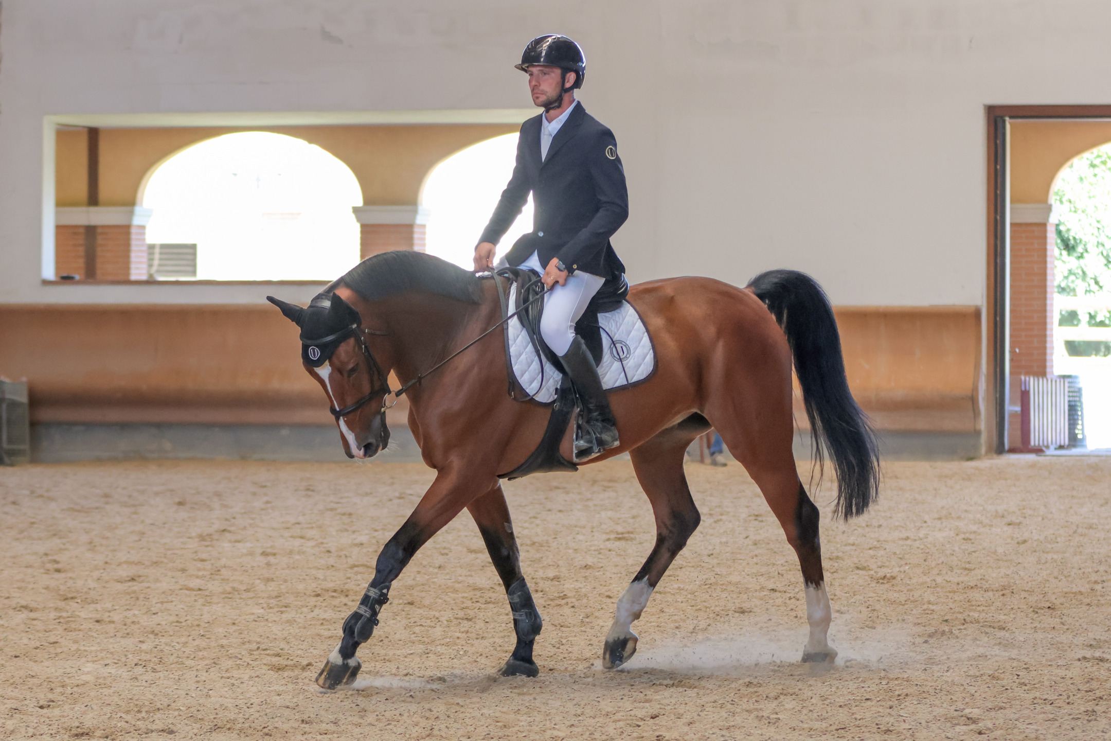 Gianmarco Ferretti del GM Jumping Team alle Scuderie della Malaspina