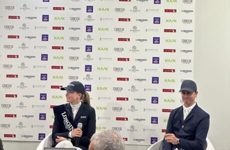 Conferenza stampa con vincitrice della World Cup di Veroma Sophie Hinners e secondo classificato Ben Maher