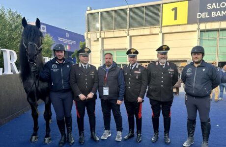 Carabinieri e Dott. Carluccio - Stallone Murgese Netrix - Fieracavalli 2024