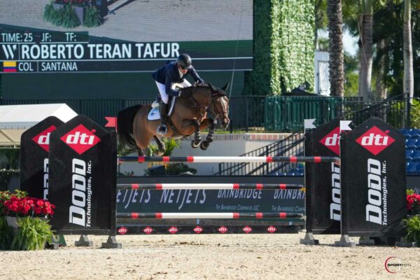 Roberto Teran Tafur ottiene la seconda vittoria nel Dodd Technologies CSI3* da 1,45 m