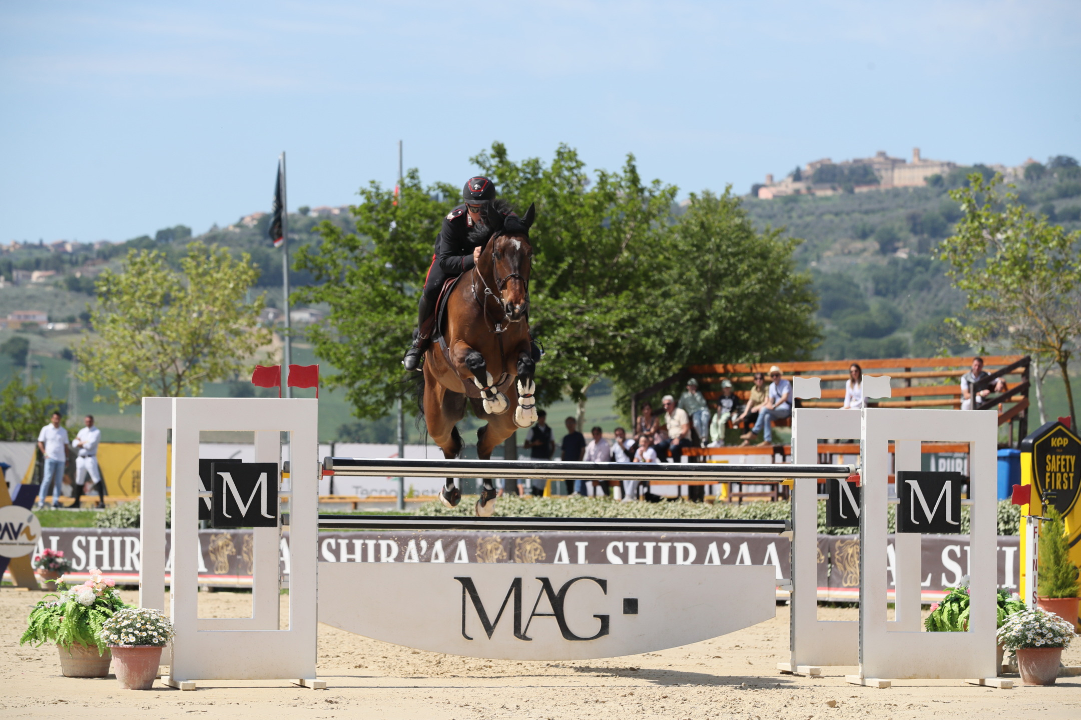 Emanuele Gaudiano al all'Horses Le Lame Sporting Club di Montefalco