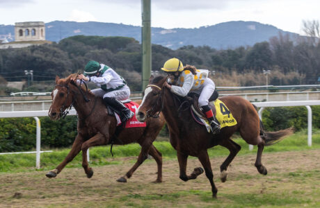 Tommaso Burchi in una corsa Pony