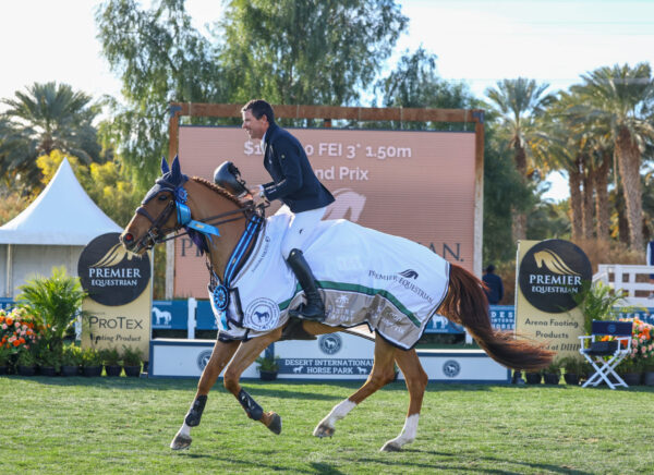 Conor Swail e One Edition sono i numeri uno del Gran Premio Premier Equestrian CSI3* da 117.000 dollari