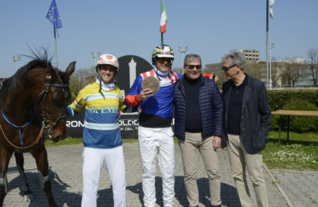 Ippodromo Arcoveggio premiazione Croupier e Matteo Zaccherini